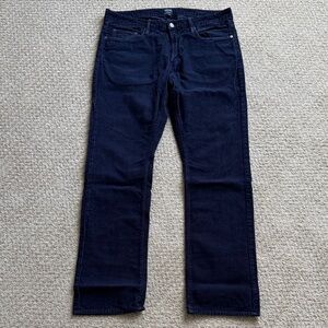 Bonobos | 100% Cotton Washed Cords Straight Fit in Navy Blue | Size 34 x 32